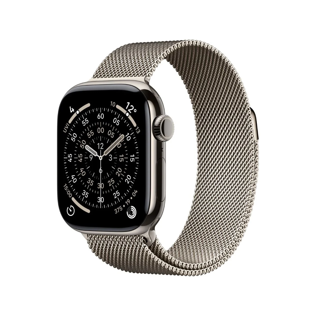 Apple Watch Series 11 Natural Titanium Case with Natural Milanese Loop